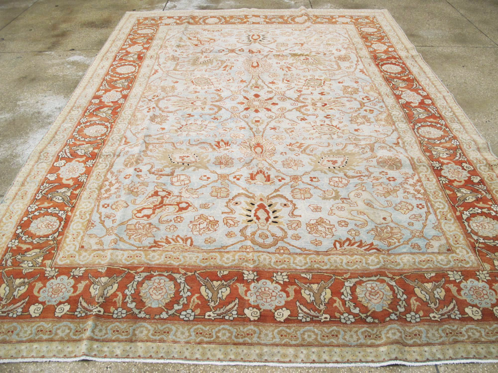 Antique Persian Tabriz Carpet, No.18670 - Galerie Shabab