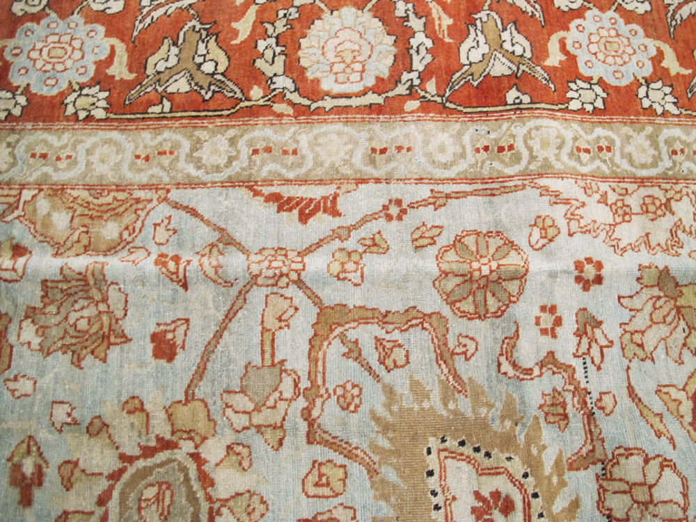 Antique Persian Tabriz Carpet, No.18670 - Galerie Shabab