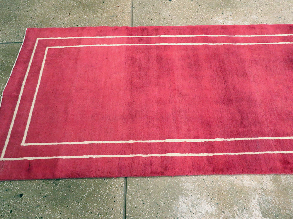 Vintage Persian Mashad Modernist Runner, No.18686 - Galerie Shabab