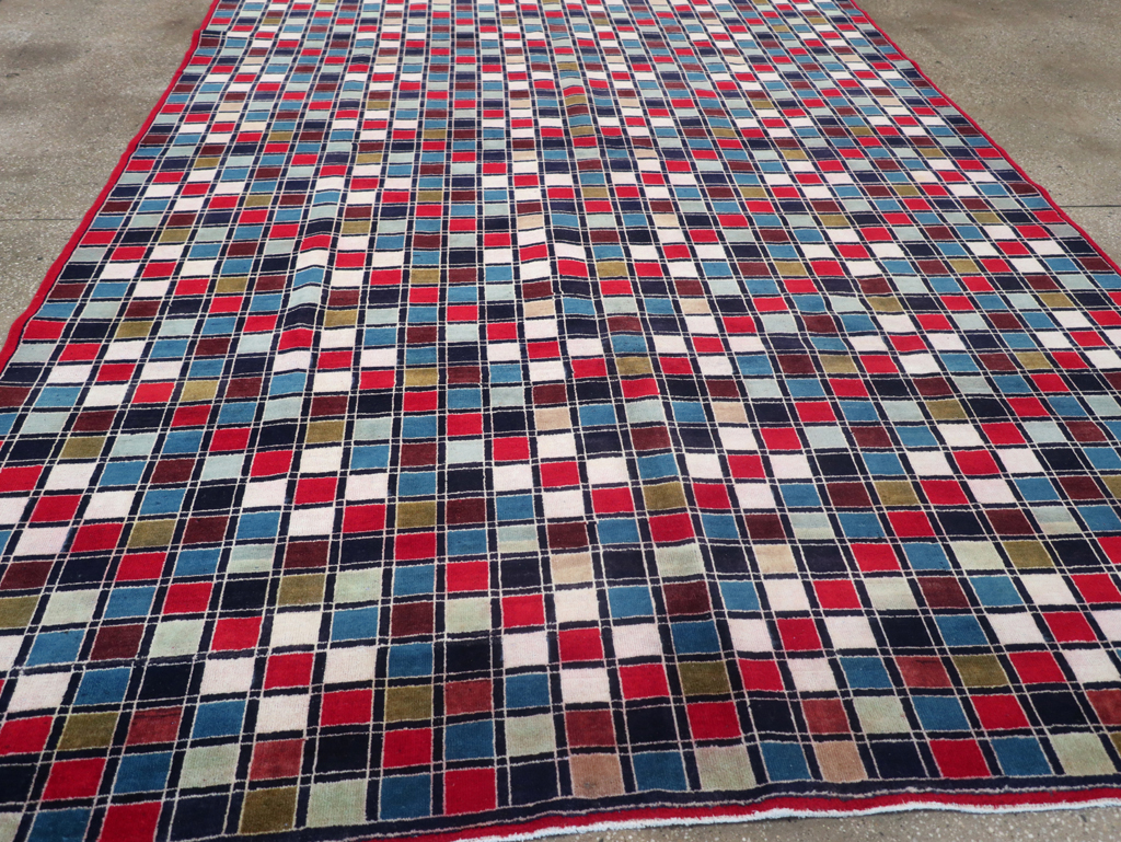 Vintage Persian Kashan Art Deco Rug, No.18687 - Galerie Shabab