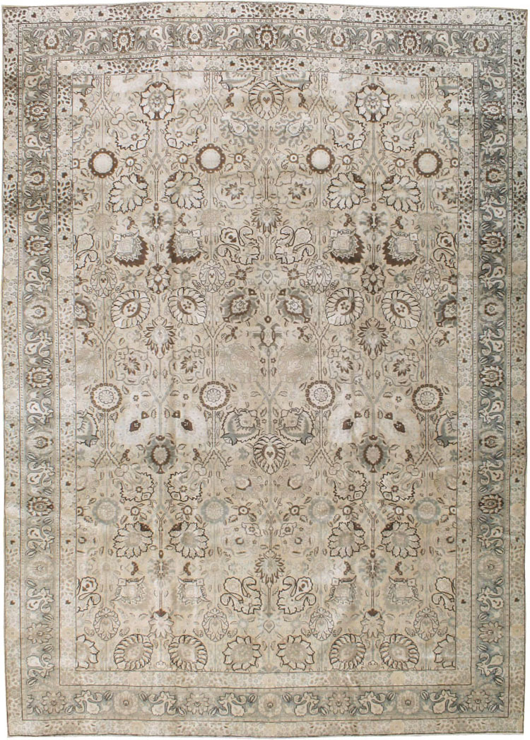 Antique Persian Tabriz Carpet, No.18693 - Galerie Shabab