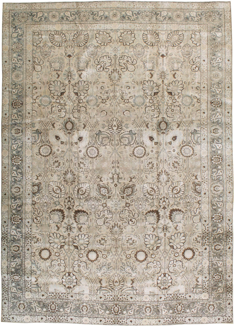 Antique Persian Tabriz Carpet, No.18693 - Galerie Shabab