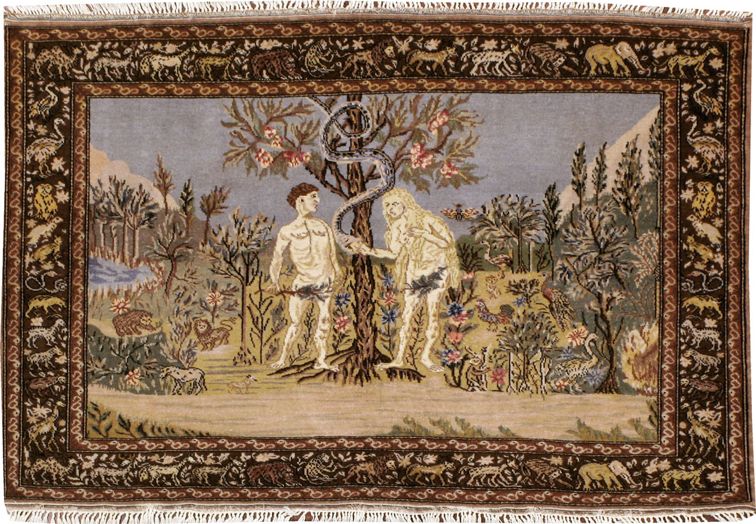 Vintage Turkish Sivas Pictorial Rug, No.18696 - Galerie Shabab