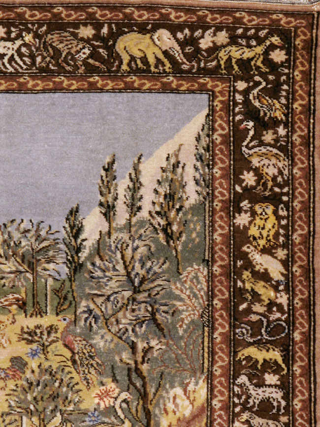Vintage Turkish Sivas Pictorial Rug, No.18696 - Galerie Shabab