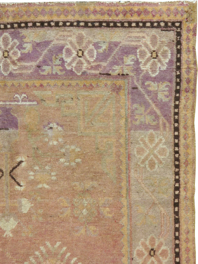 Vintage East Turkestan Khotan Rug, No.18708 - Galerie Shabab