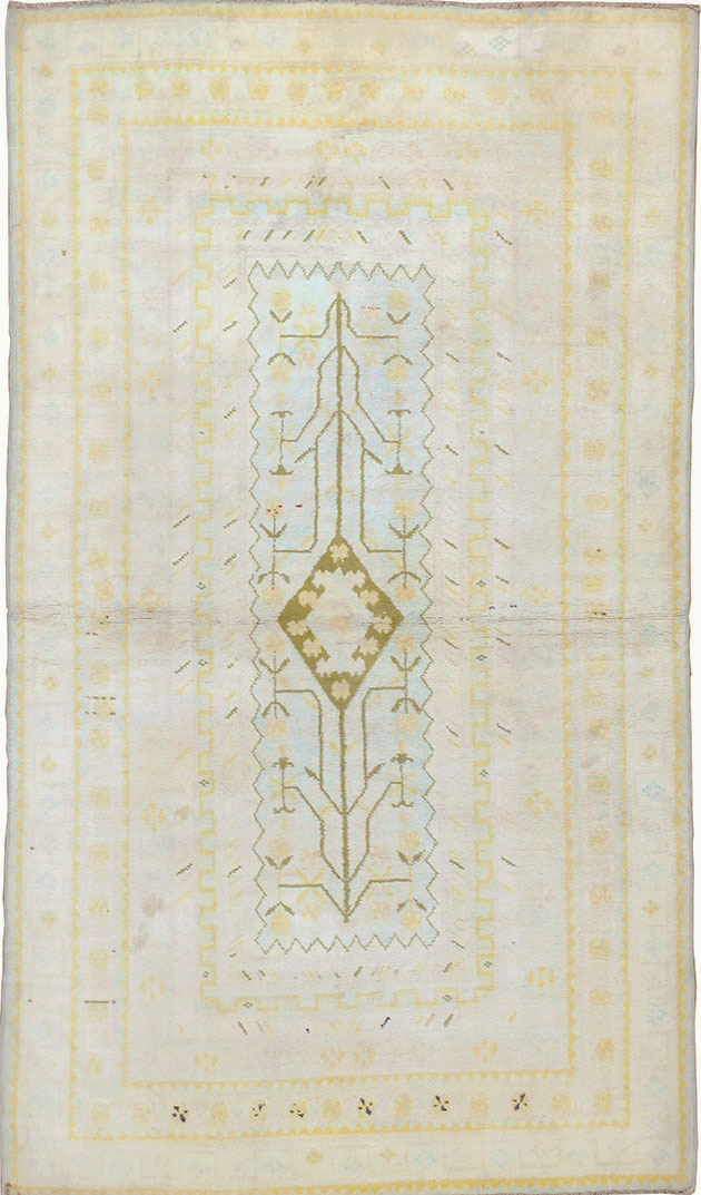 Vintage Indian Cotton Agra Rug, No.18735 - Galerie Shabab