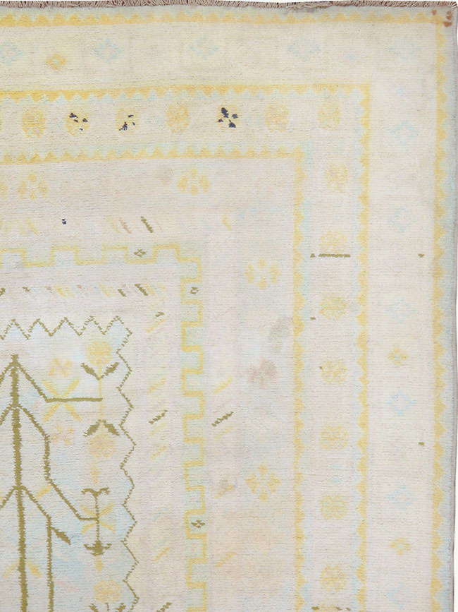 Vintage Indian Cotton Agra Rug, No.18735 - Galerie Shabab