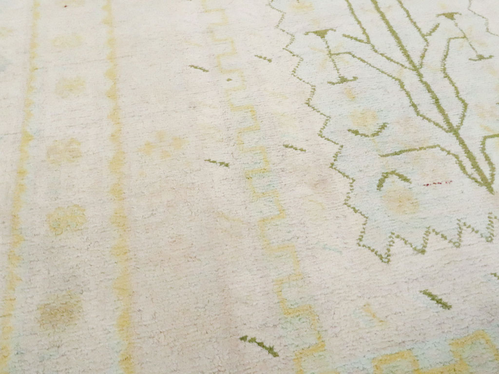 Vintage Indian Cotton Agra Rug, No.18735 - Galerie Shabab