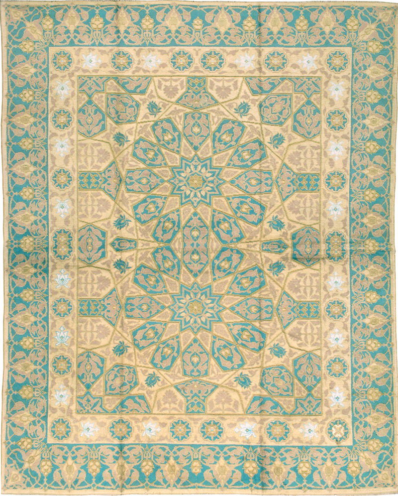 Antique Indian Cotton Agra Carpet, No.18741 - Galerie Shabab