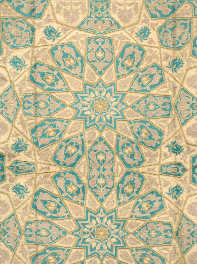 Antique Indian Cotton Agra Carpet, No.18741 - Galerie Shabab