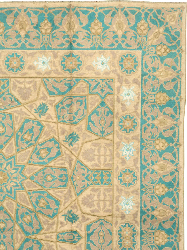 Antique Indian Cotton Agra Carpet, No.18741 - Galerie Shabab