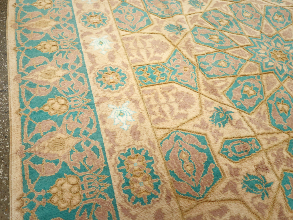 Antique Indian Cotton Agra Carpet, No.18741 - Galerie Shabab