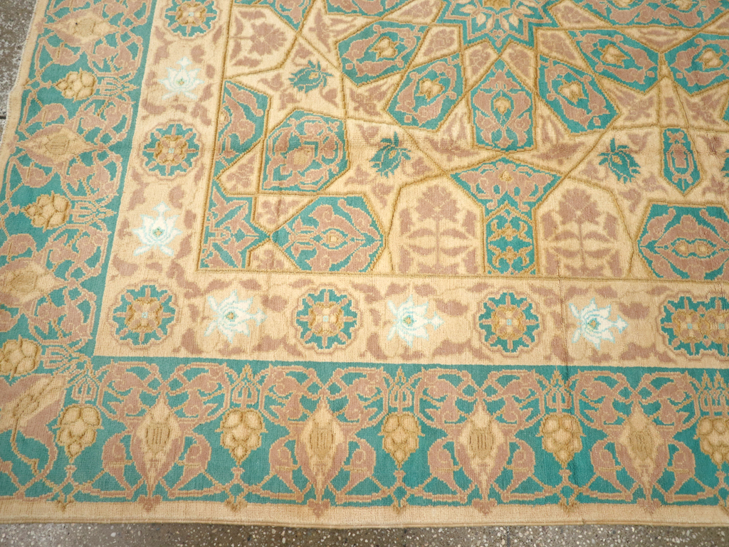 Antique Indian Cotton Agra Carpet, No.18741 - Galerie Shabab