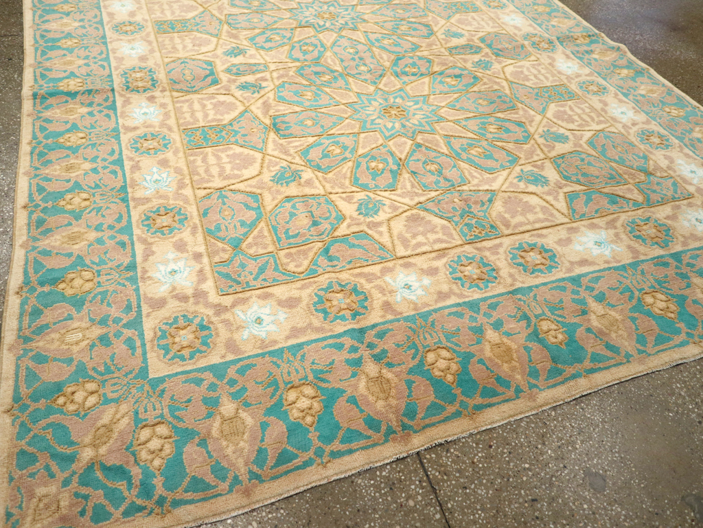 Antique Indian Cotton Agra Carpet, No.18741 - Galerie Shabab