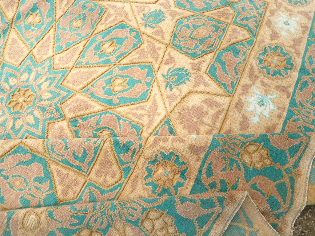 Antique Indian Cotton Agra Carpet, No.18741 - Galerie Shabab
