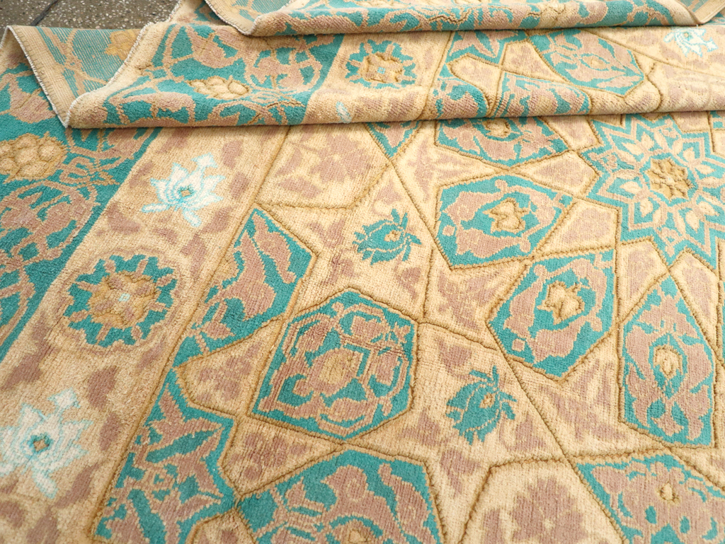 Antique Indian Cotton Agra Carpet, No.18741 - Galerie Shabab