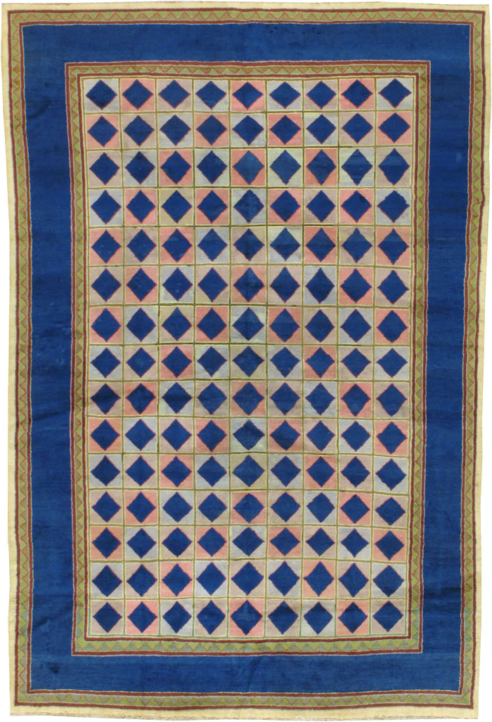 Vintage Indian Art Deco Carpet, No.18745 - Galerie Shabab