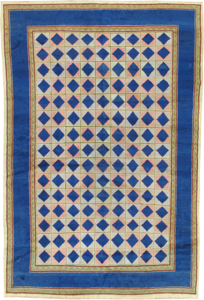 Vintage Indian Art Deco Carpet, No.18745 - Galerie Shabab