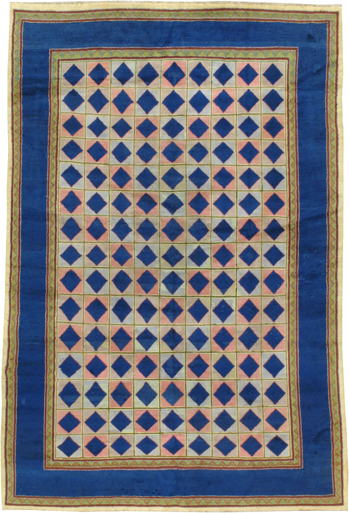 Vintage Indian Art Deco Carpet, No.18745 - Galerie Shabab