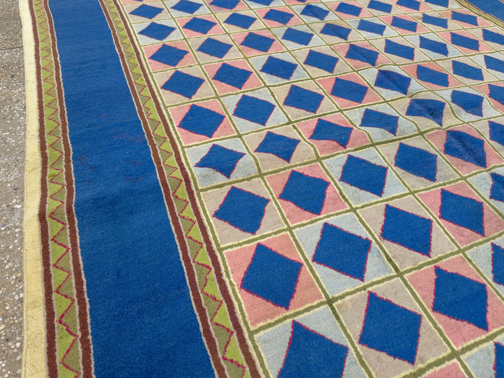 Vintage Indian Art Deco Carpet, No.18745 - Galerie Shabab
