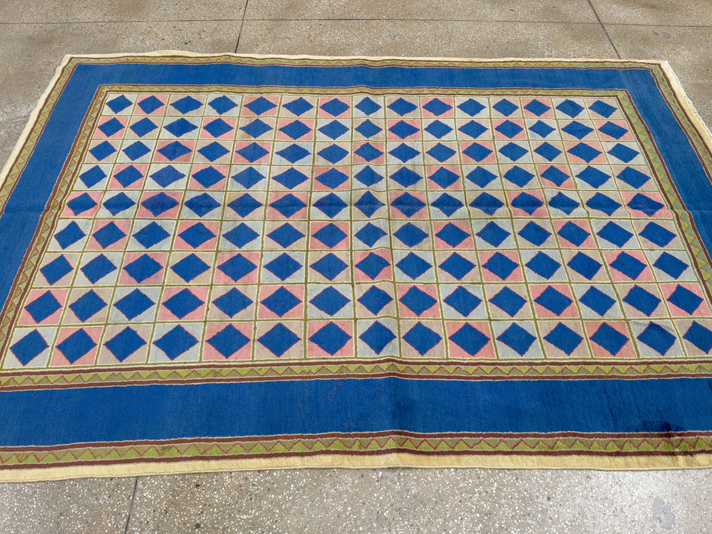 Vintage Indian Art Deco Carpet, No.18745 - Galerie Shabab