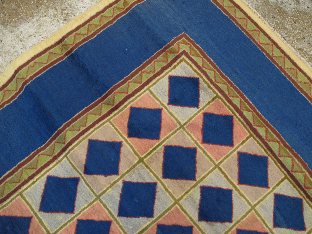 Vintage Indian Art Deco Carpet, No.18745 - Galerie Shabab