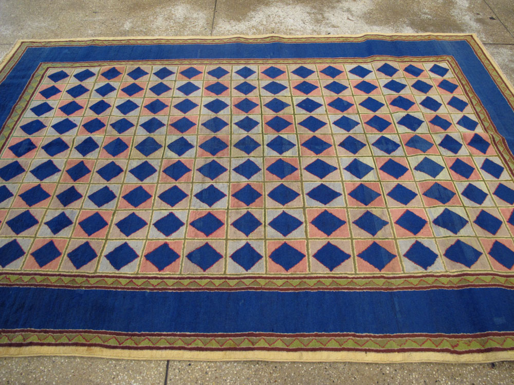 Vintage Indian Art Deco Carpet, No.18745 - Galerie Shabab