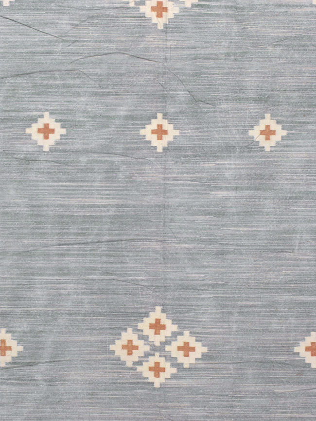 Vintage Indian Flatweave Kilim Dhurrie, No.18754 - Galerie Shabab