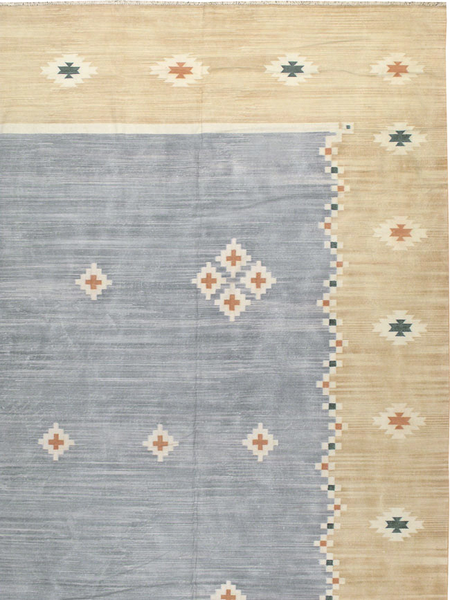 Vintage Indian Flatweave Kilim Dhurrie, No.18754 - Galerie Shabab