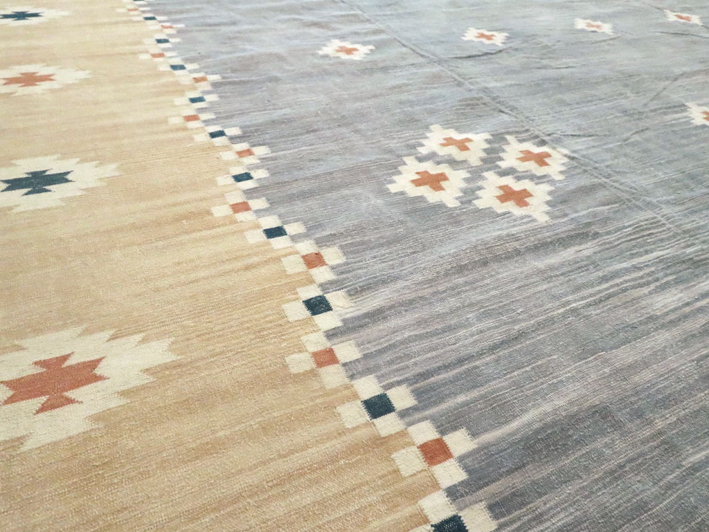 Vintage Indian Flatweave Kilim Dhurrie, No.18754 - Galerie Shabab