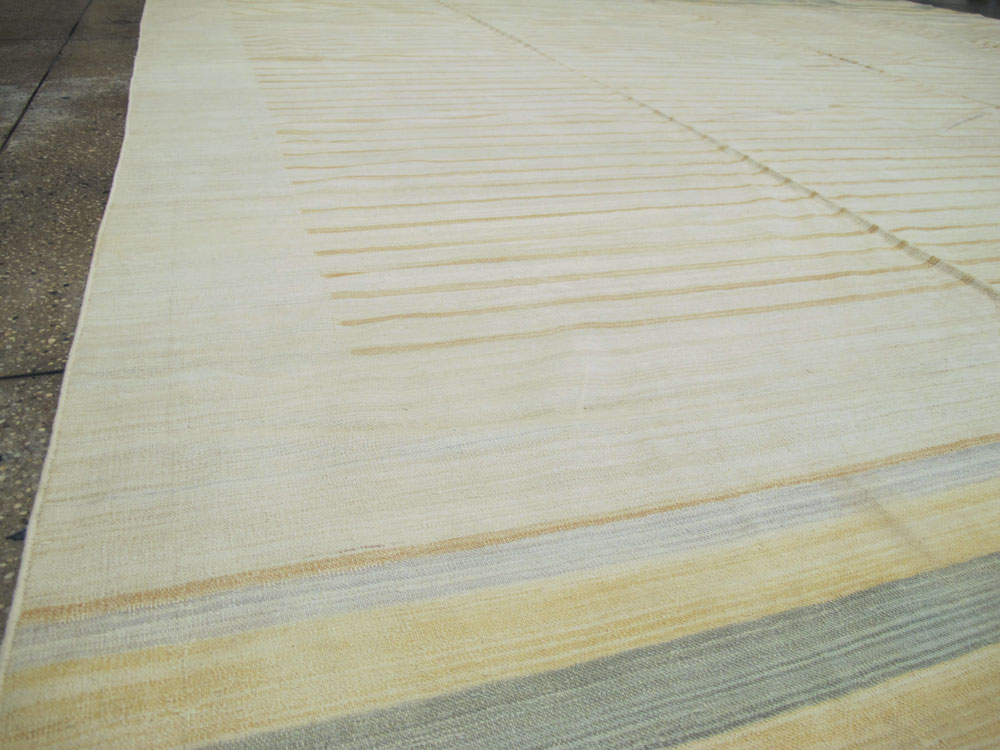 Vintage Indian Flat-weave Dhurrie, No.18755 - Galerie Shabab