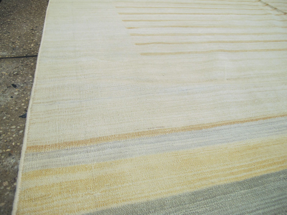 Vintage Indian Flat-weave Dhurrie, No.18755 - Galerie Shabab