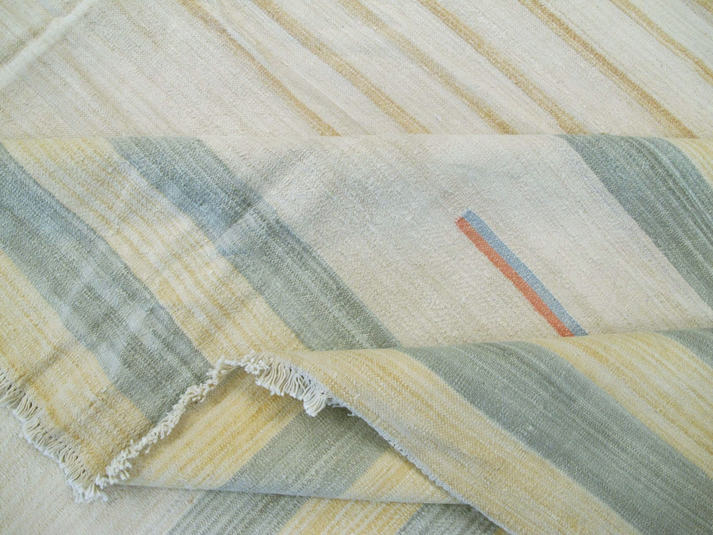 Vintage Indian Flat-weave Dhurrie, No.18755 - Galerie Shabab