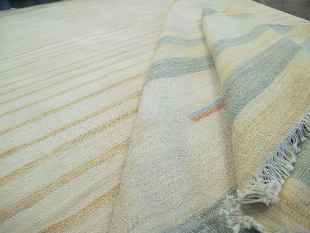 Vintage Indian Flat-weave Dhurrie, No.18755 - Galerie Shabab