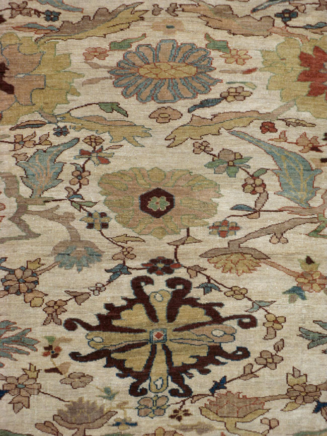 Antique Persian Mahal Carpet, No.18766 - Galerie Shabab