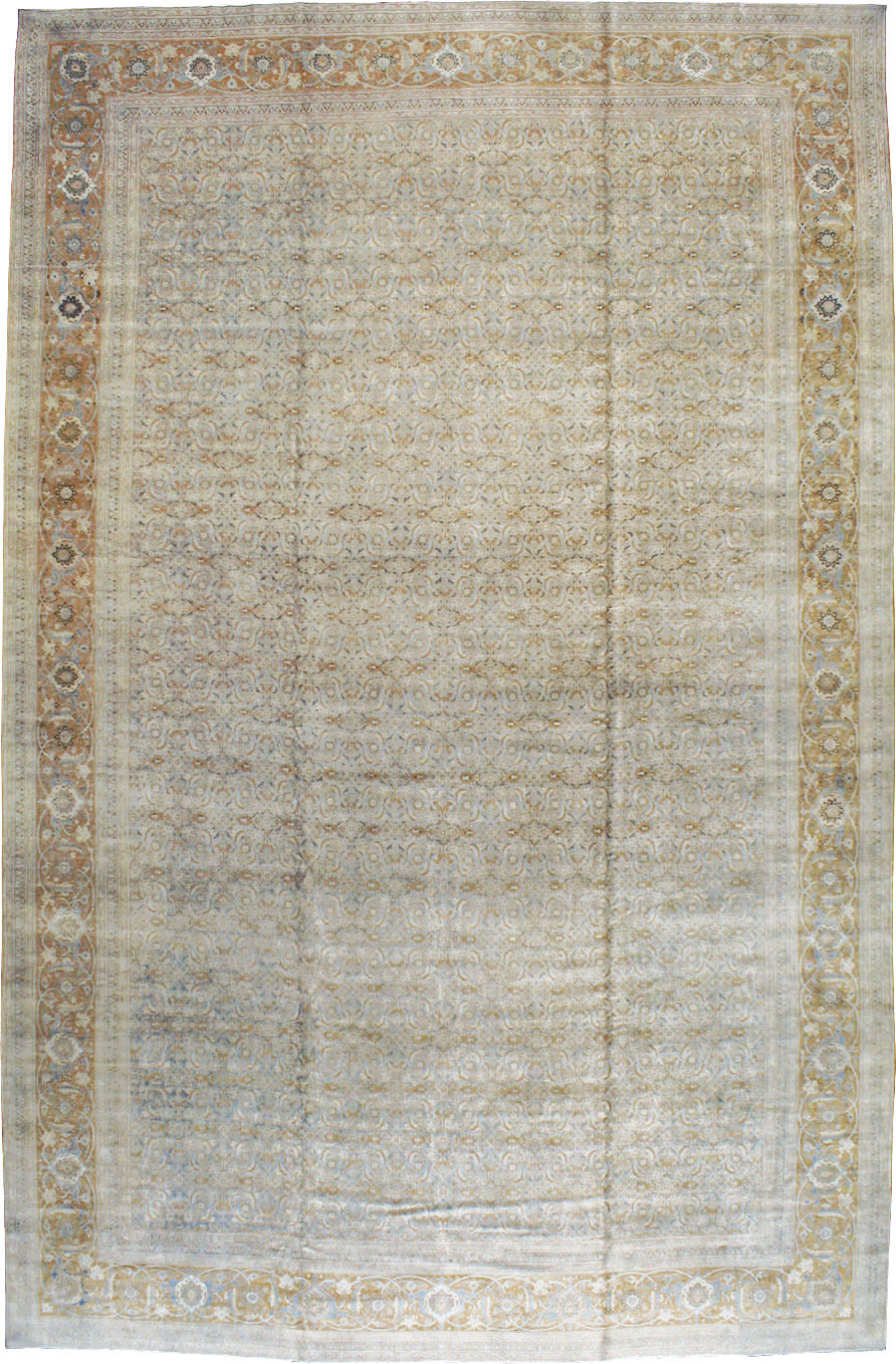 Antique Persian Tabriz Carpet, No.18778 - Galerie Shabab