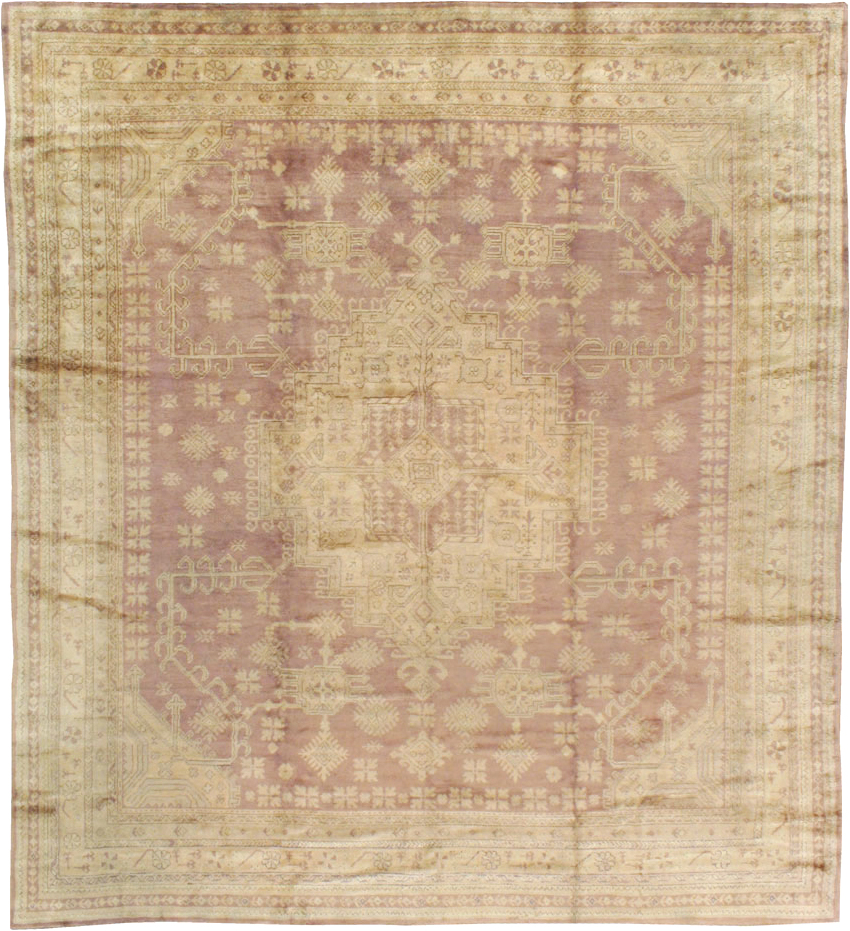Antique Turkish Oushak Room Size Carpet, No.18794 - Galerie Shabab