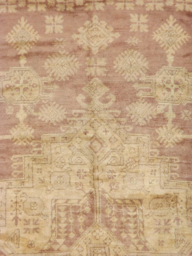 Antique Turkish Oushak Room Size Carpet, No.18794 - Galerie Shabab