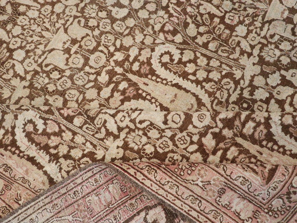Antique Persian Mashad Carpet, No.18798 - Galerie Shabab