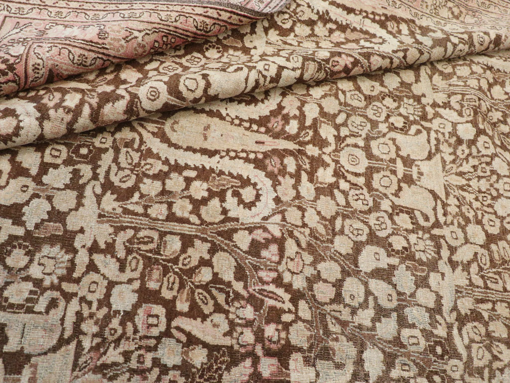 Antique Persian Mashad Carpet, No.18798 - Galerie Shabab