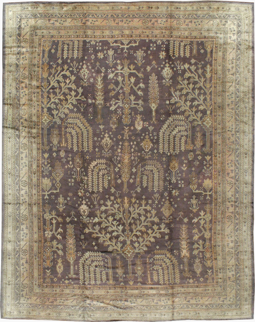 Antique Turkish Oushak Carpet, No.18799 - Galerie Shabab