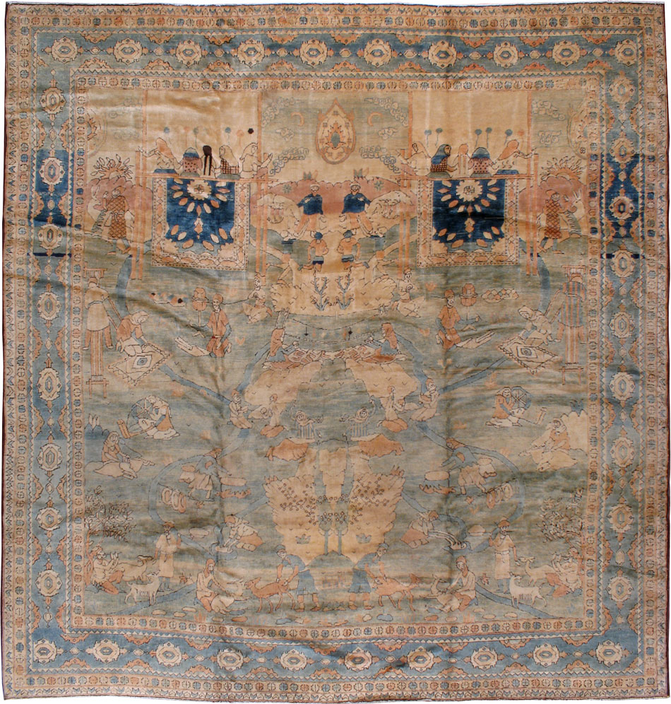 Vintage Oushak Carpet, No.18800 - Galerie Shabab