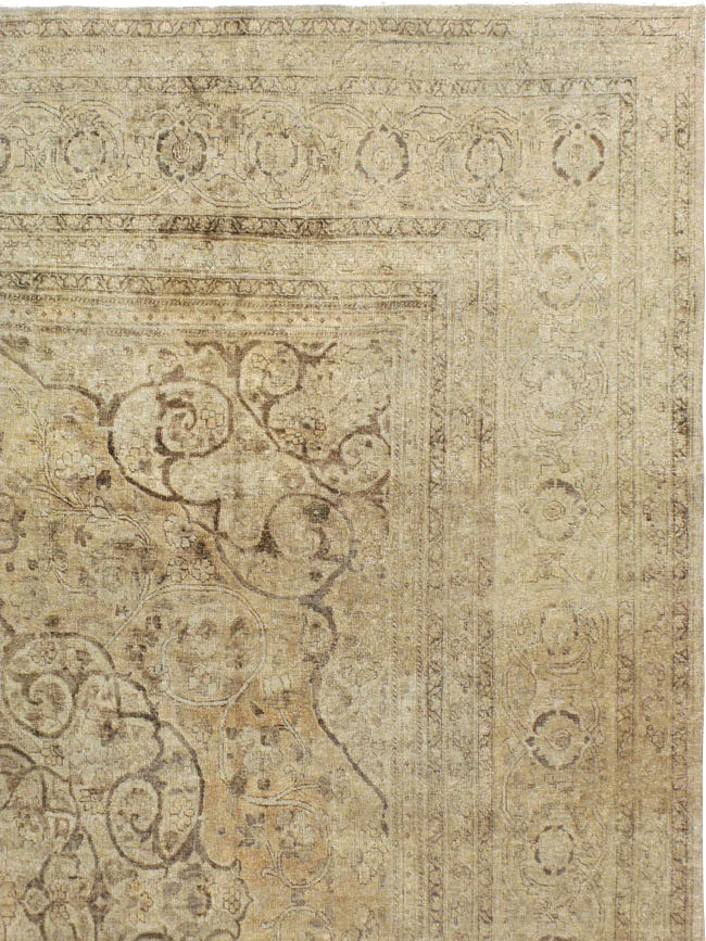 Antique Persian Tabriz Carpet, No.18812 - Galerie Shabab