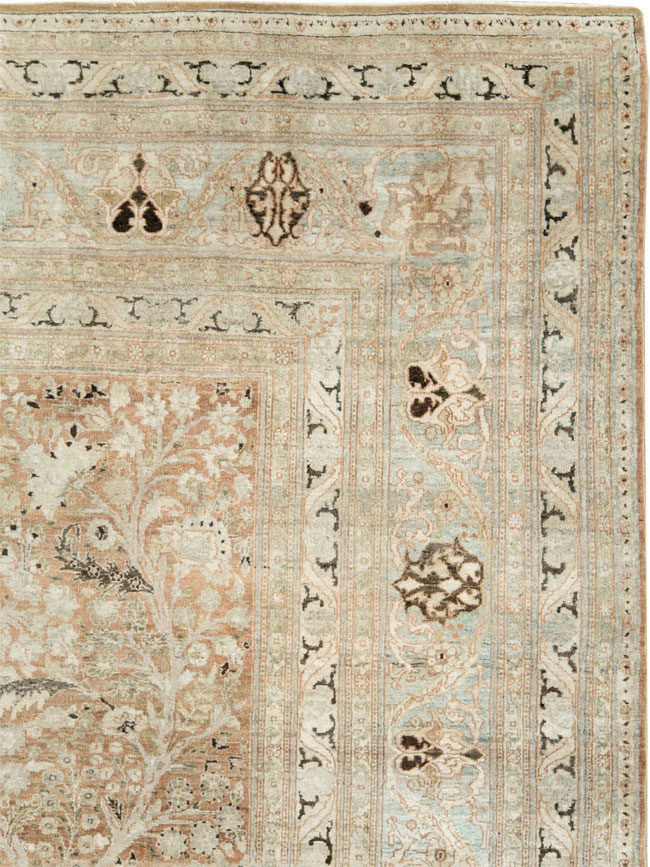 Antique Persian Dorokhsh Large Room Size Carpet, No.18820 - Galerie Shabab