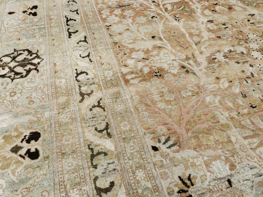 Antique Persian Dorokhsh Large Room Size Carpet, No.18820 - Galerie Shabab