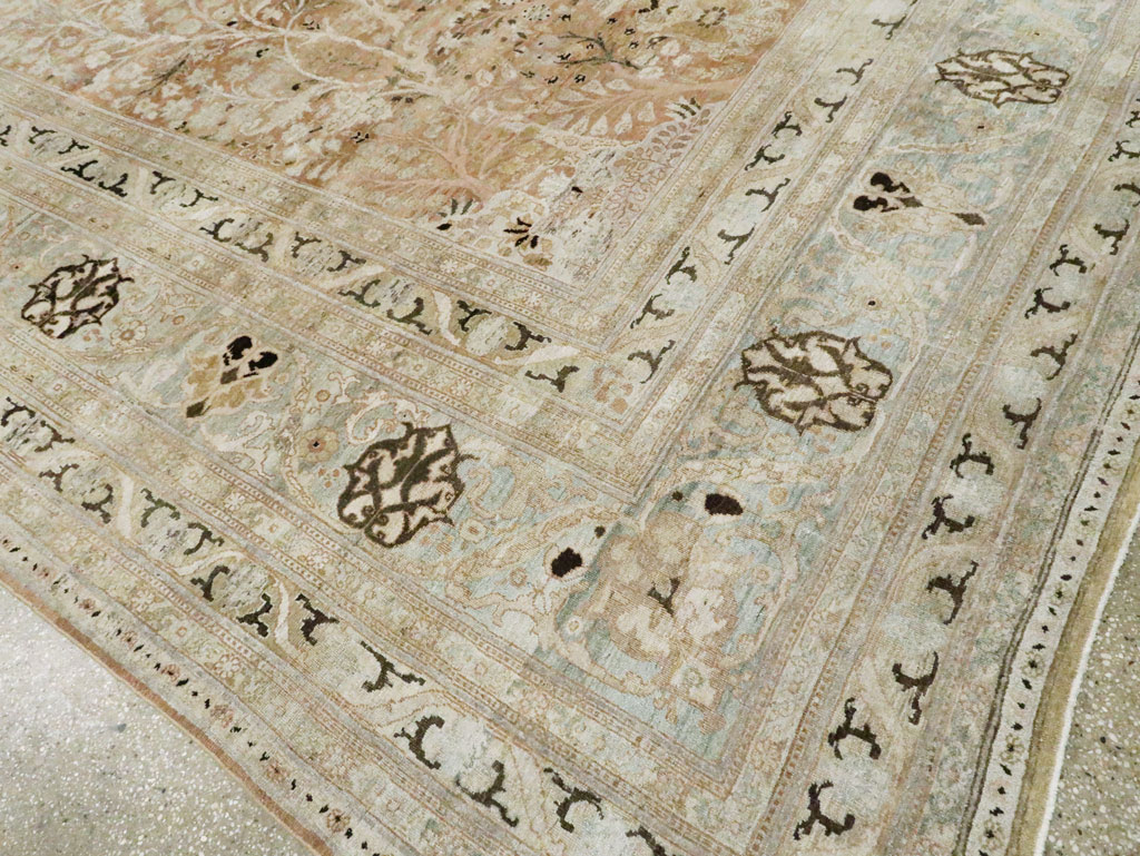 Antique Persian Dorokhsh Large Room Size Carpet, No.18820 - Galerie Shabab