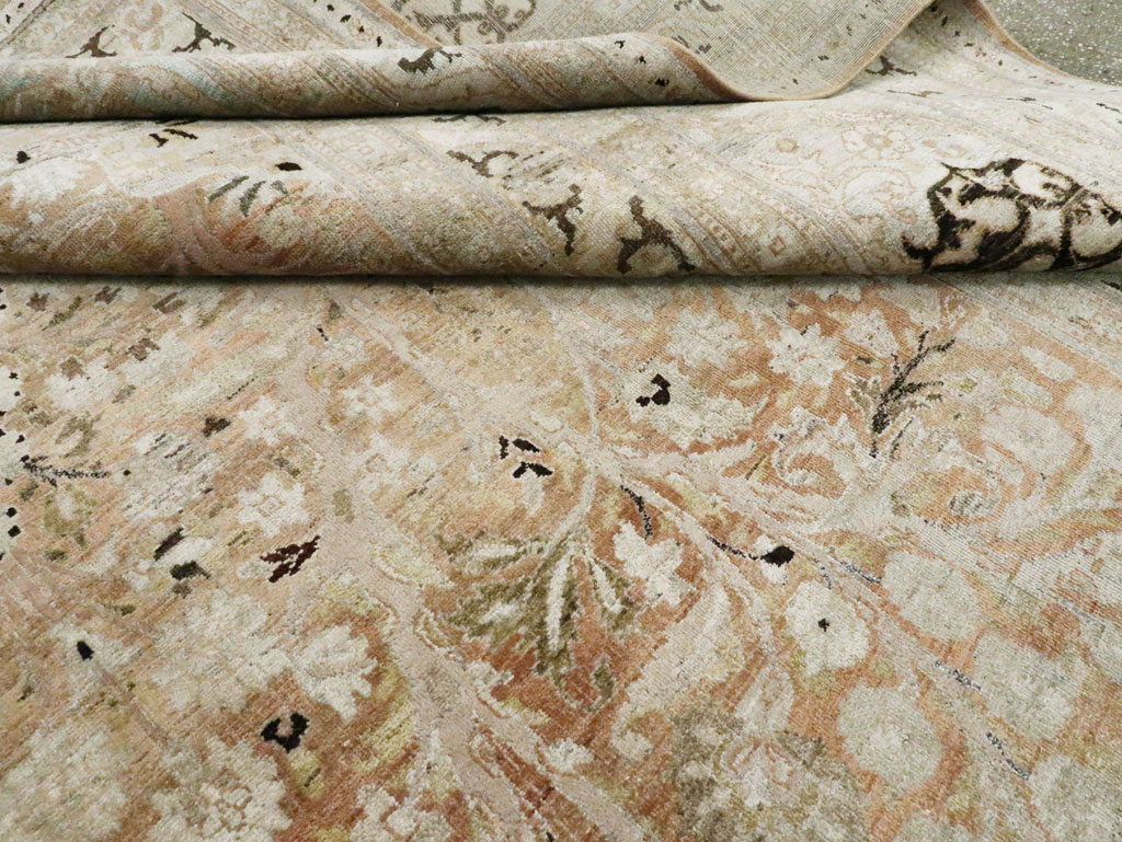 Antique Persian Dorokhsh Large Room Size Carpet, No.18820 - Galerie Shabab