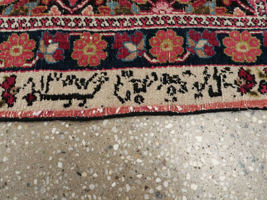 Vintage Persian Mashad Rug, No.18823 - Galerie Shabab