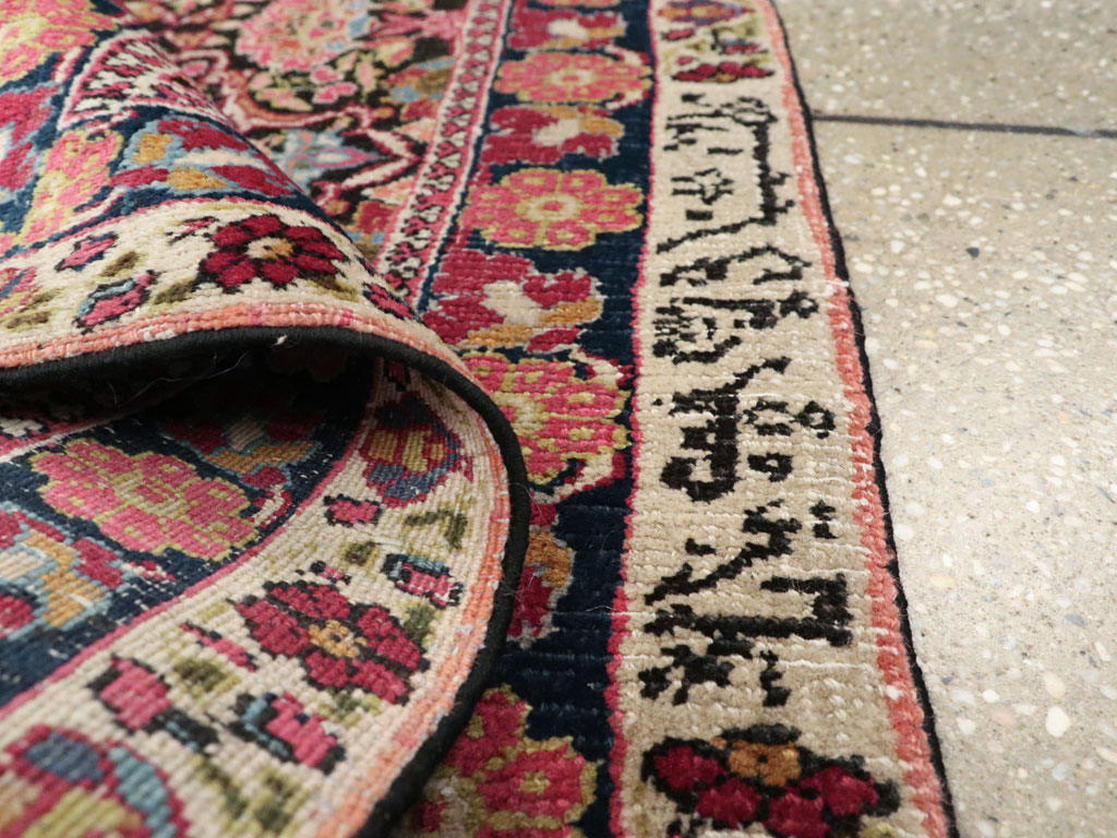 Vintage Persian Mashad Rug, No.18823 - Galerie Shabab