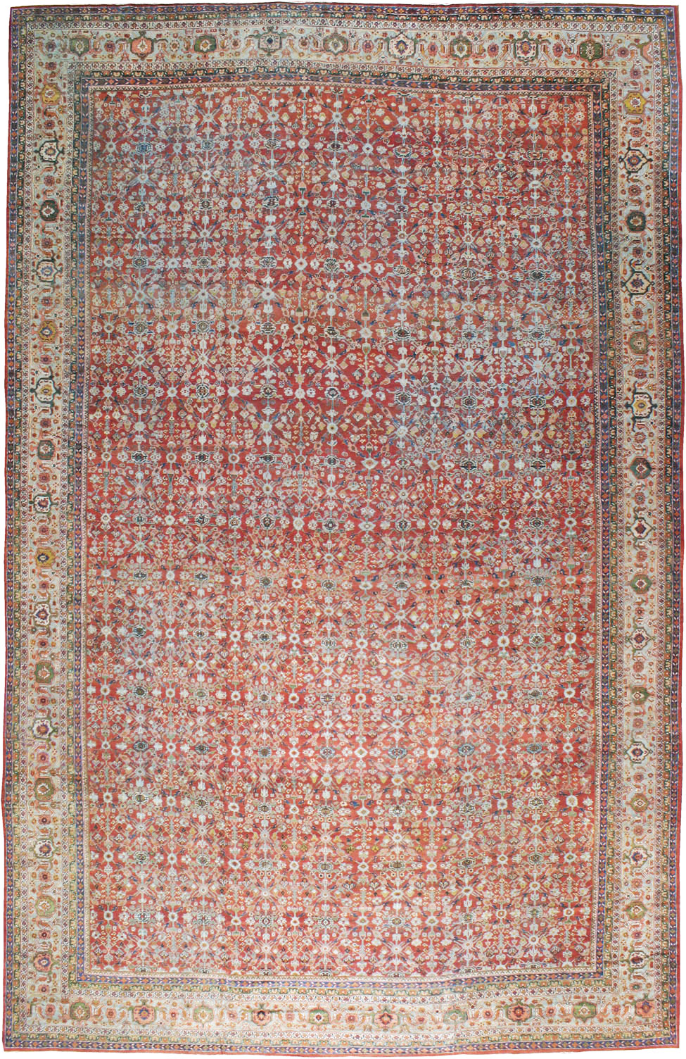 Antique Persian Mahal Carpet, No.18832 - Galerie Shabab